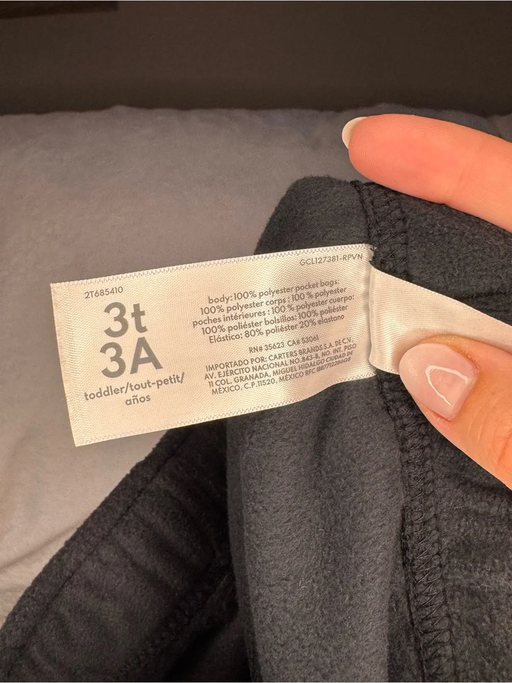 Carter’s Black Fleece Sweat Pants